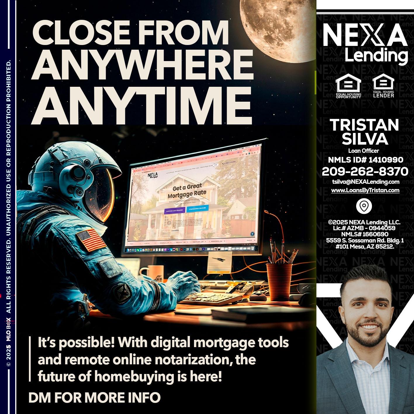 close from - Tristan Silva -Loan Officer