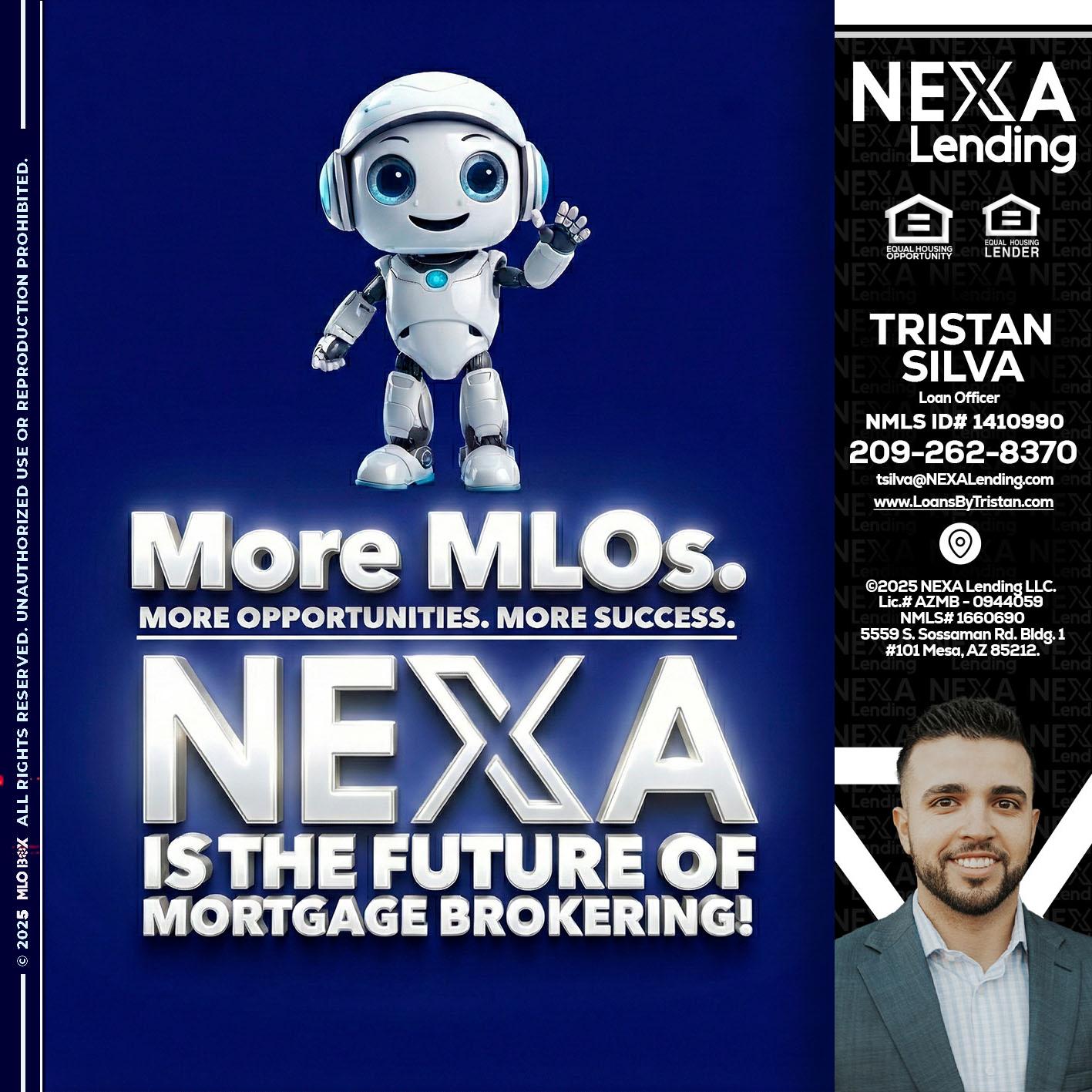 MORE MLOs - Tristan Silva -Loan Officer