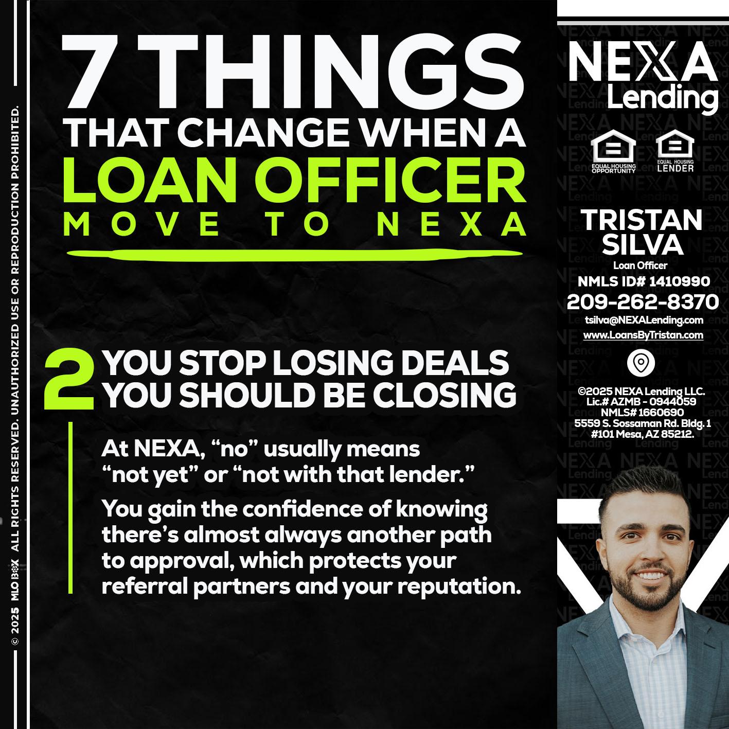 7 THINGS (2) - Tristan Silva -Loan Officer