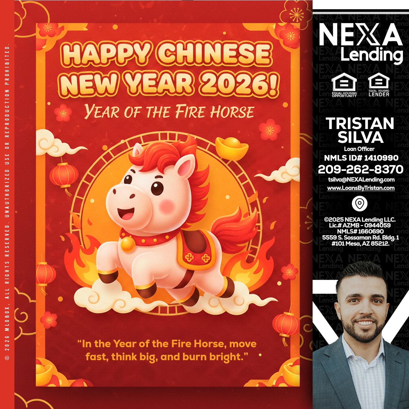 happy Chinese new year - Tristan Silva -Loan Officer