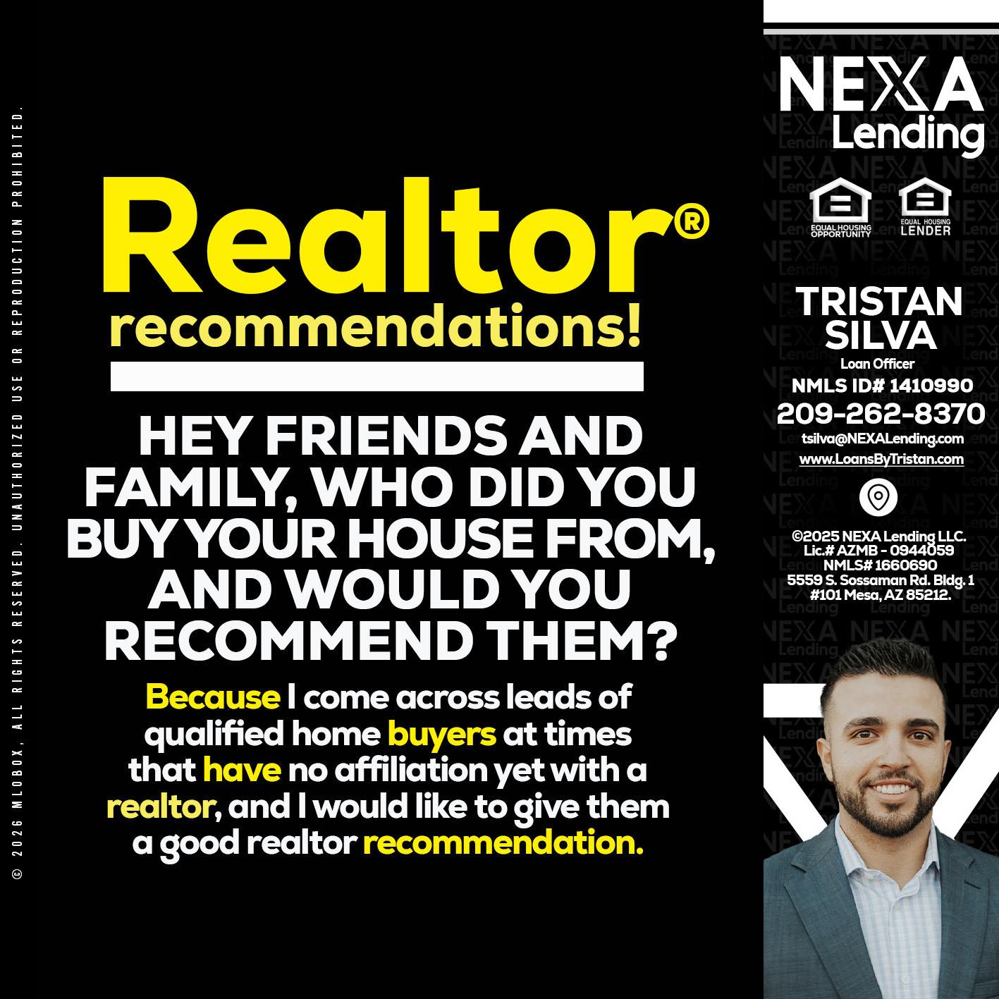 REALTOR - Tristan Silva -Loan Officer