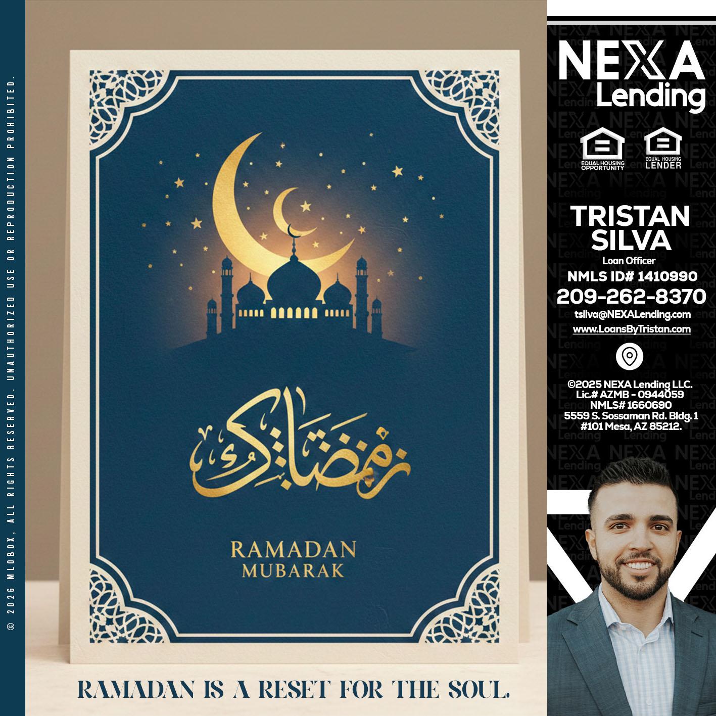 HAPPY RAMADAN - Tristan Silva -Loan Officer