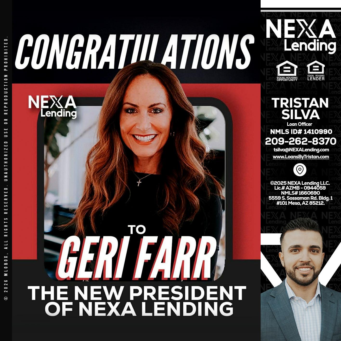 CONGRATULATIONS - Tristan Silva -Loan Officer