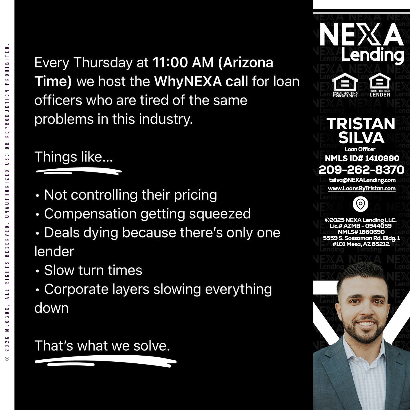 WHY NEXA - Tristan Silva -Loan Officer