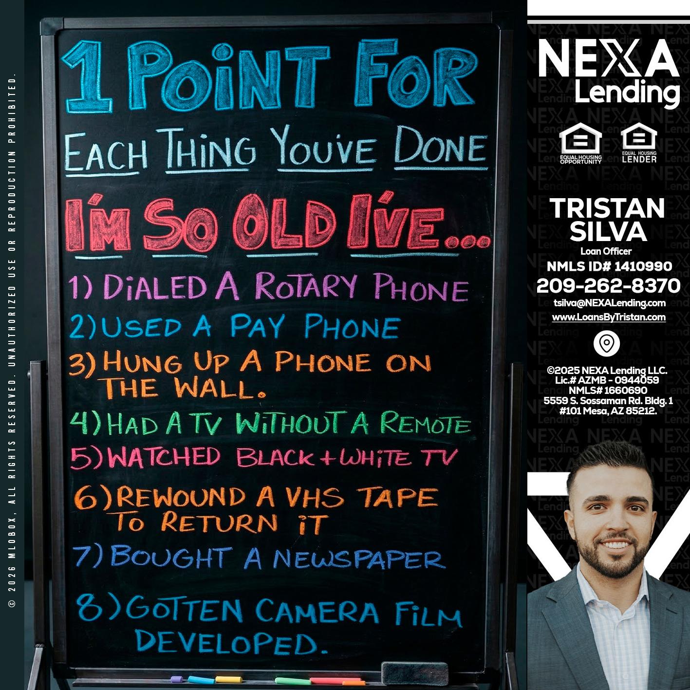 1 point for - Tristan Silva -Loan Officer