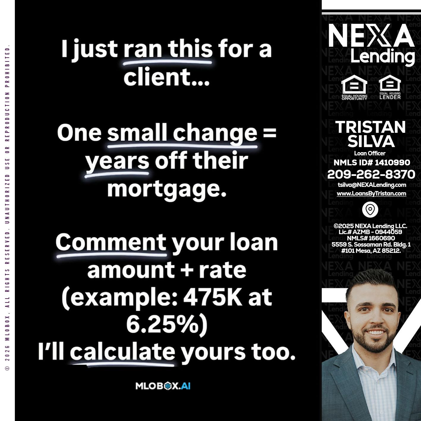 I JUST RAN - Tristan Silva -Loan Officer