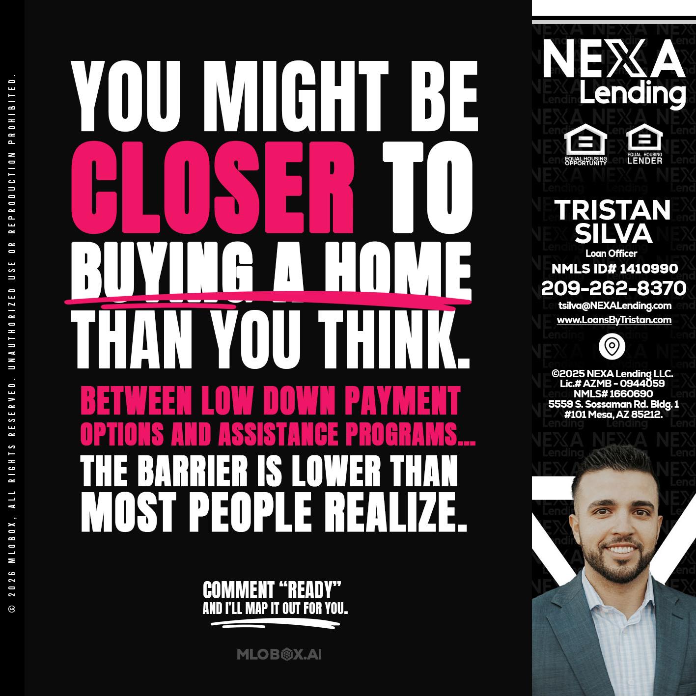 YOU MIGHT BE - Tristan Silva -Loan Officer