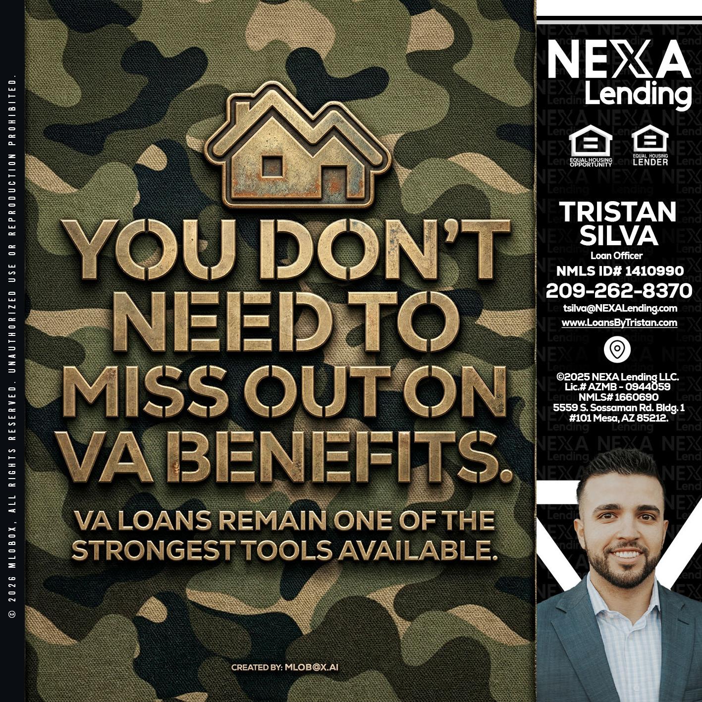 you don't need - Tristan Silva -Loan Officer