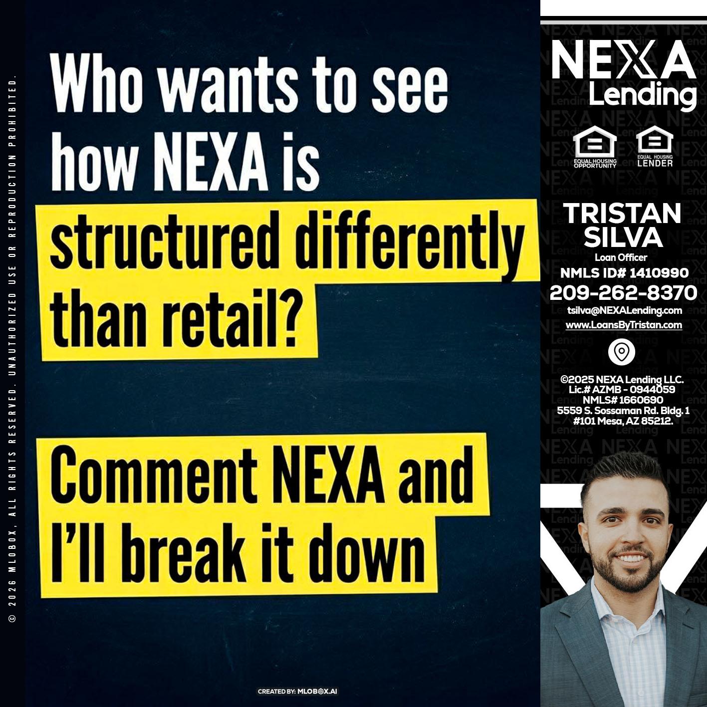 who want to see - Tristan Silva -Loan Officer