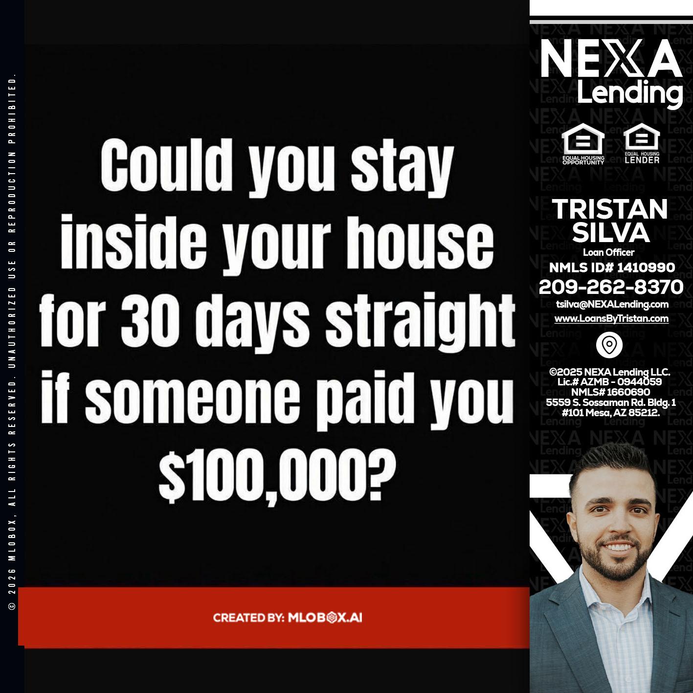 COULD YOU STAY - Tristan Silva -Loan Officer