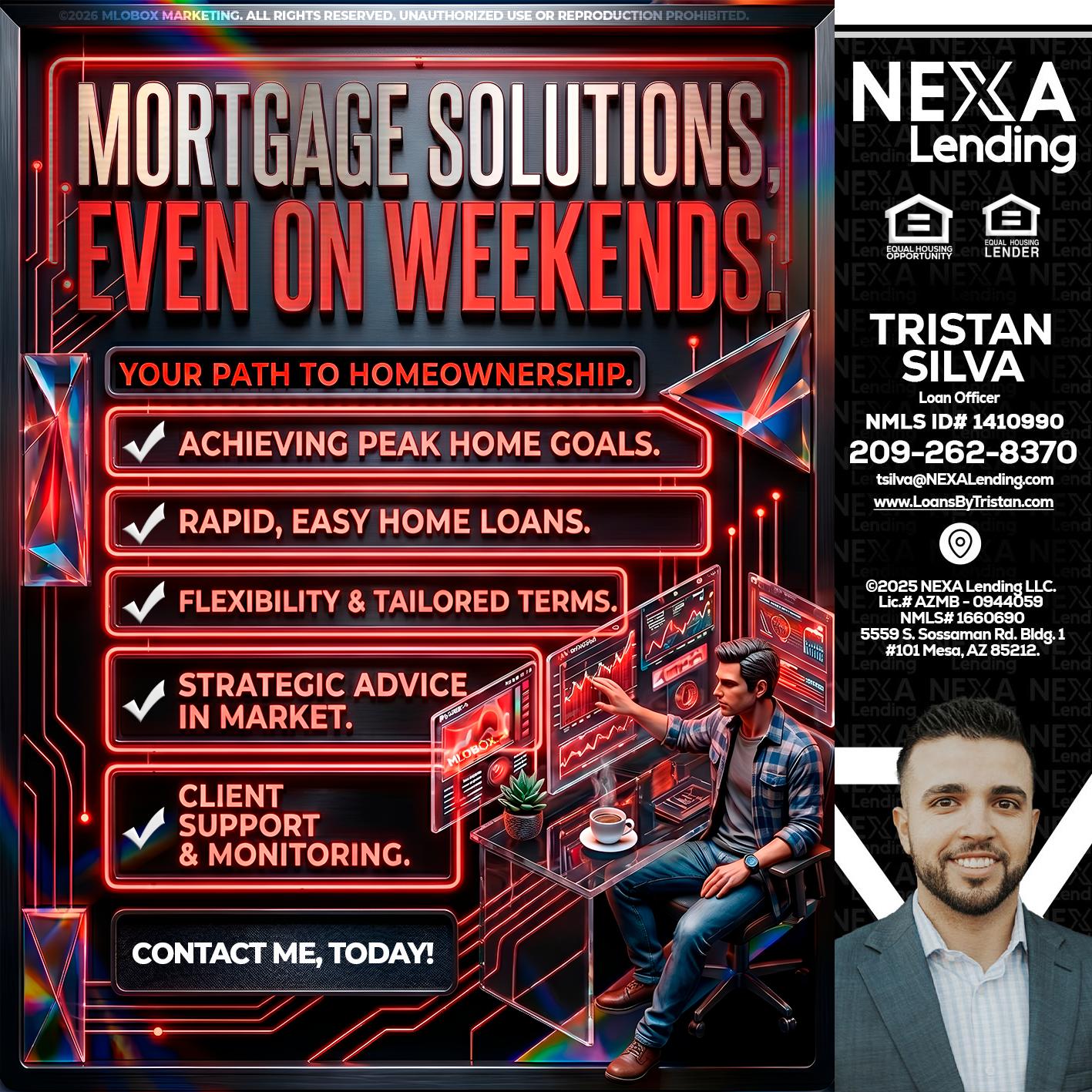 WEEKEND SOLUTIONS - Tristan Silva -Loan Officer