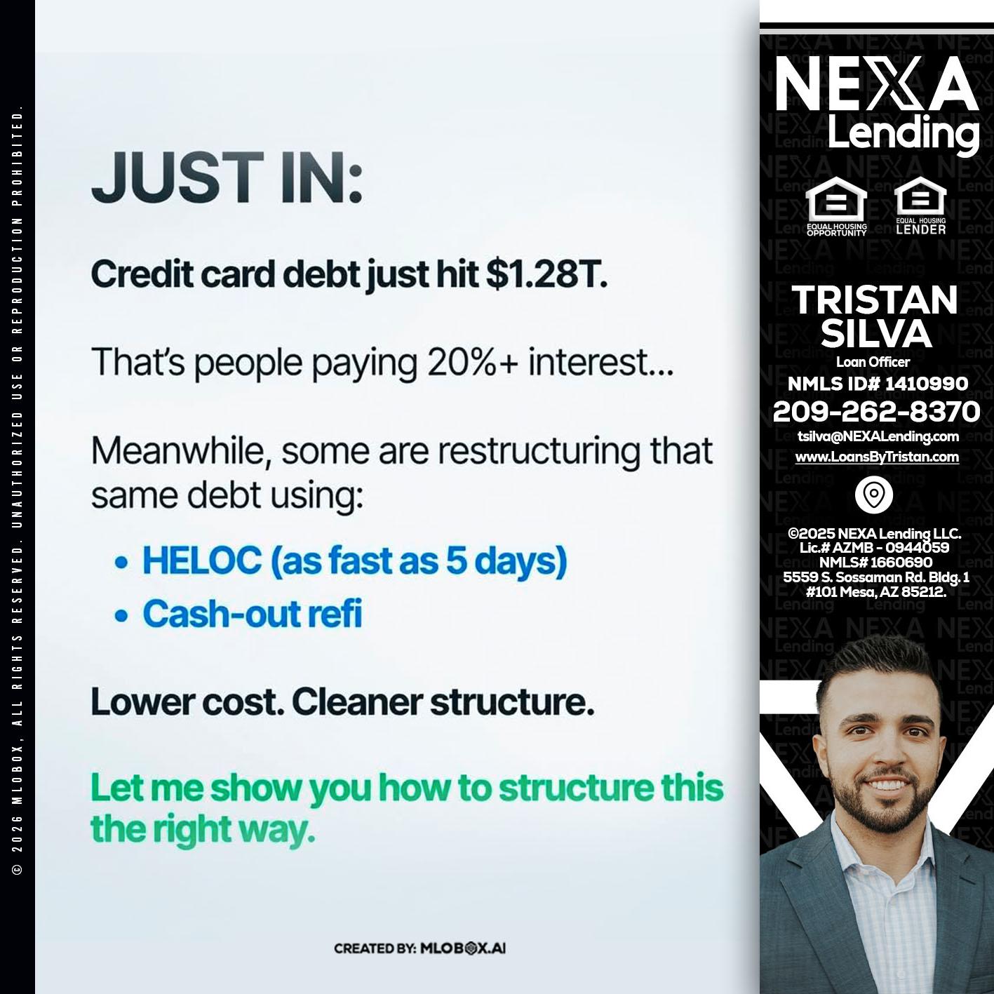 JUST IN - Tristan Silva -Loan Officer