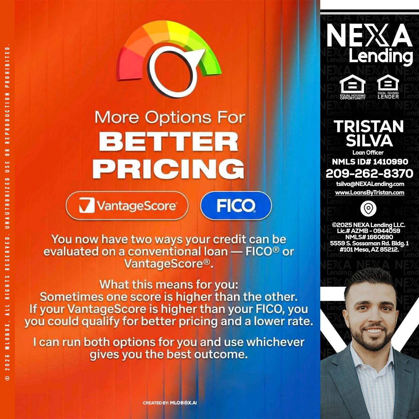 BETTER PRICING - Tristan Silva -Loan Officer