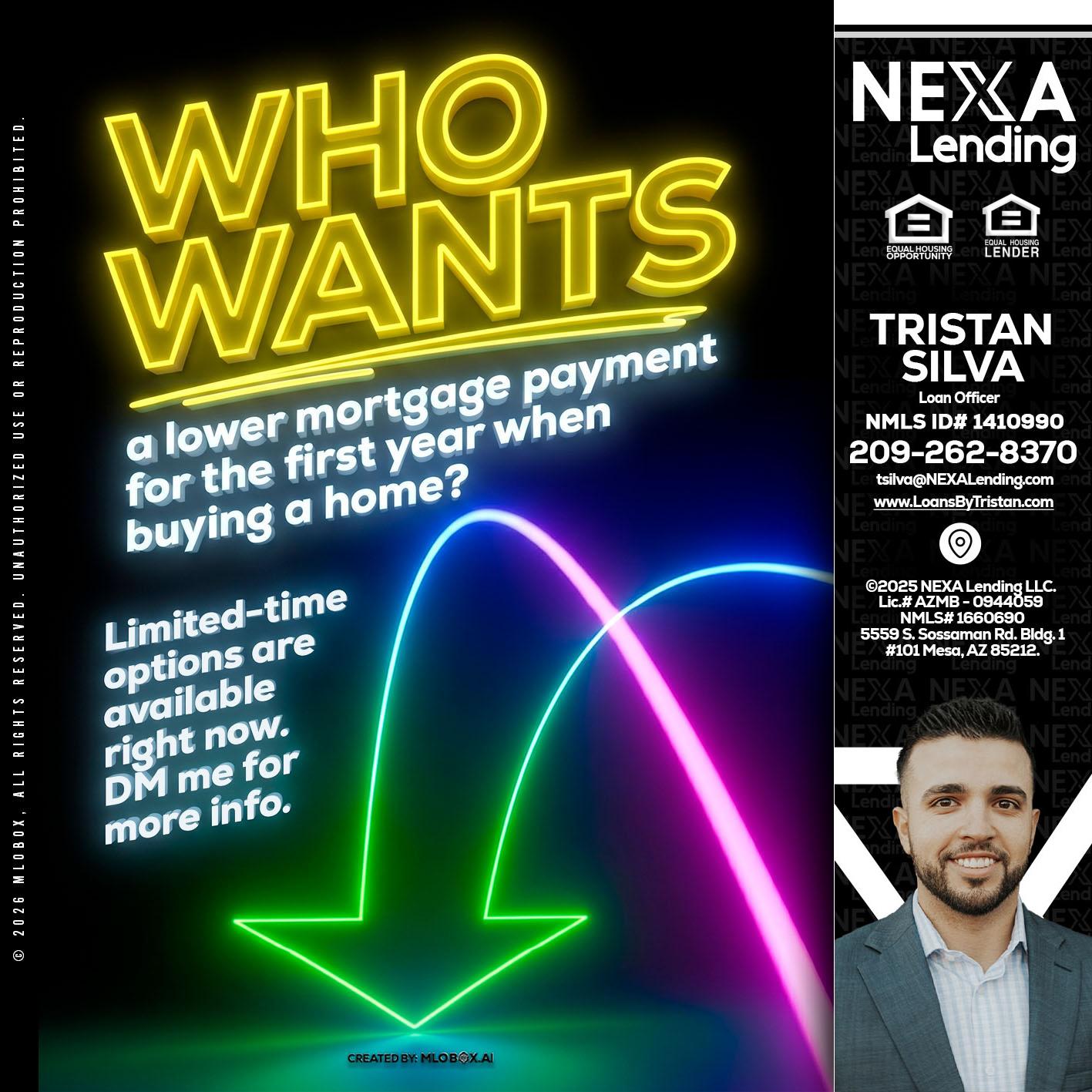 WHO WANTS - Tristan Silva -Loan Officer