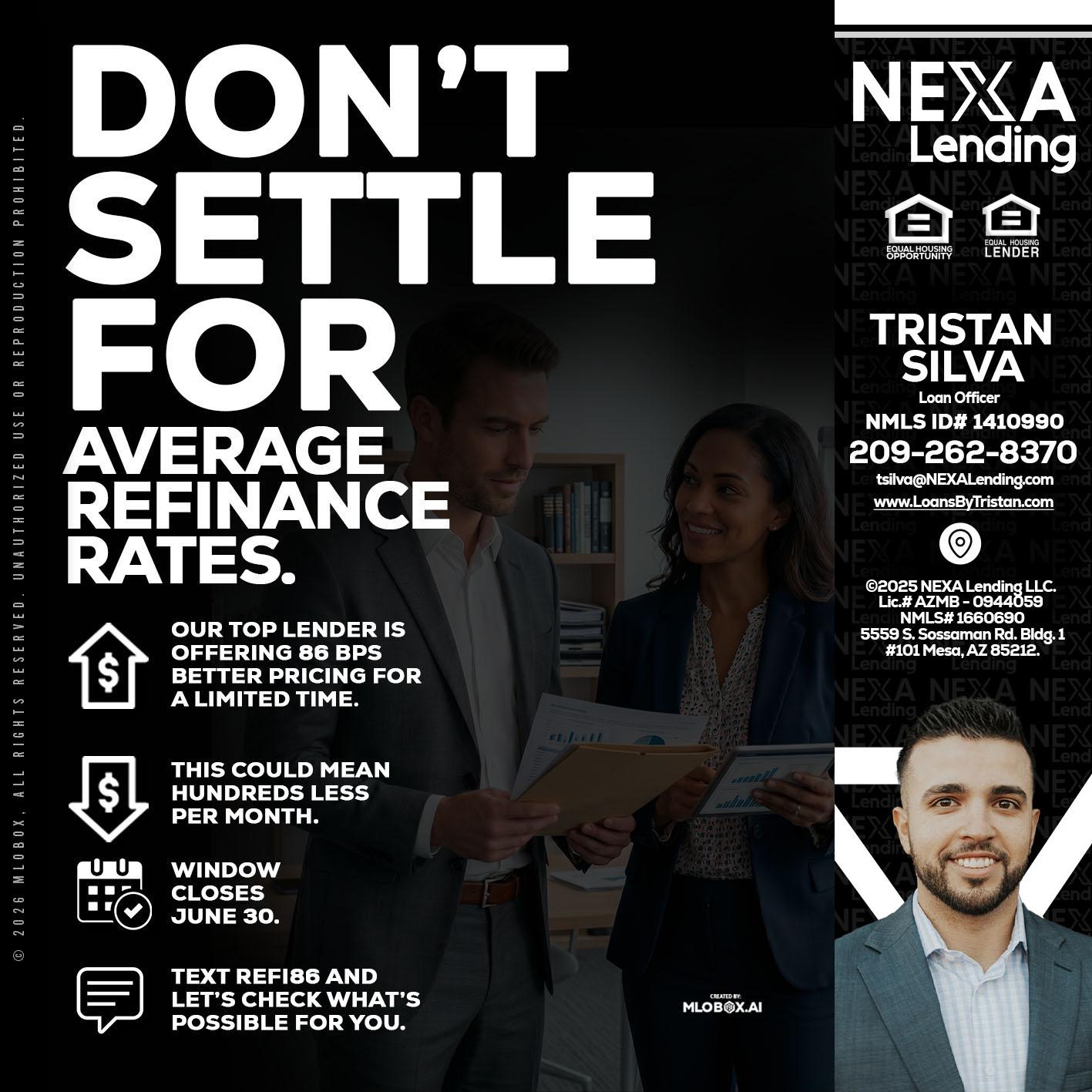 dont settle - Tristan Silva -Loan Officer