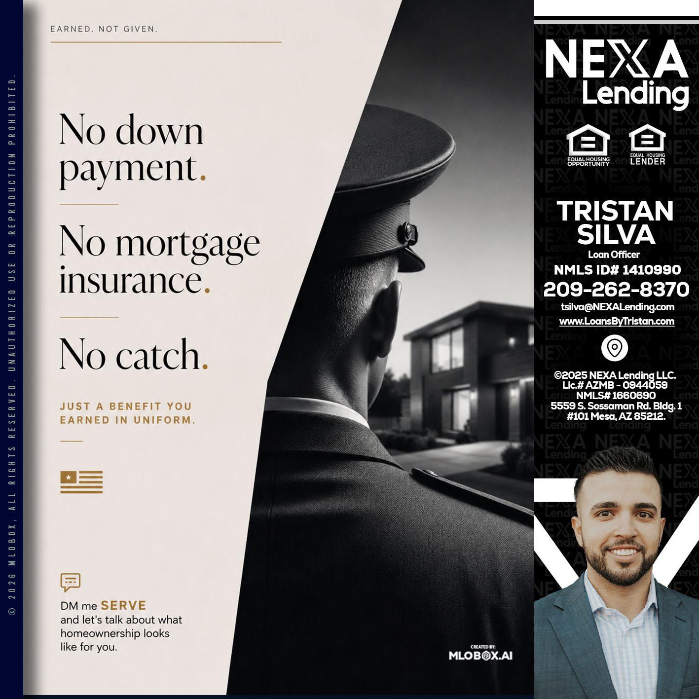 NO DOWN PAYMENT - Tristan Silva -Loan Officer