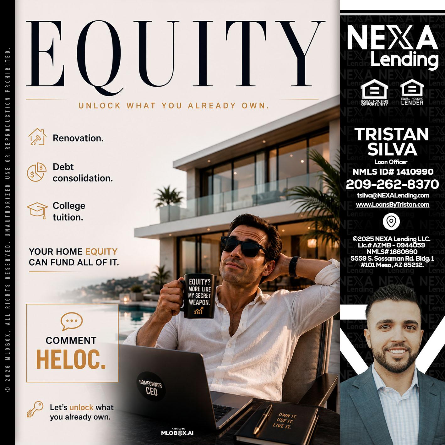 EQUITY - Tristan Silva -Loan Officer