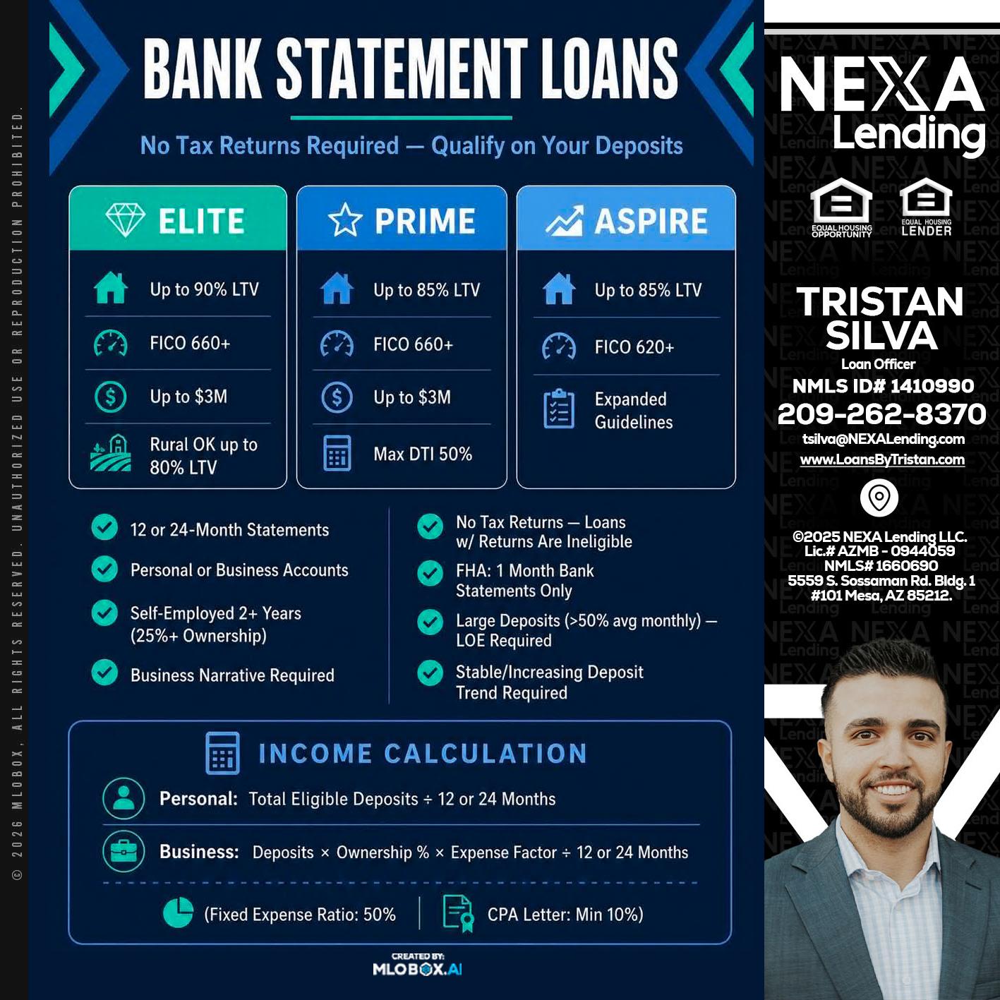 BANK STATEMENT - Tristan Silva -Loan Officer