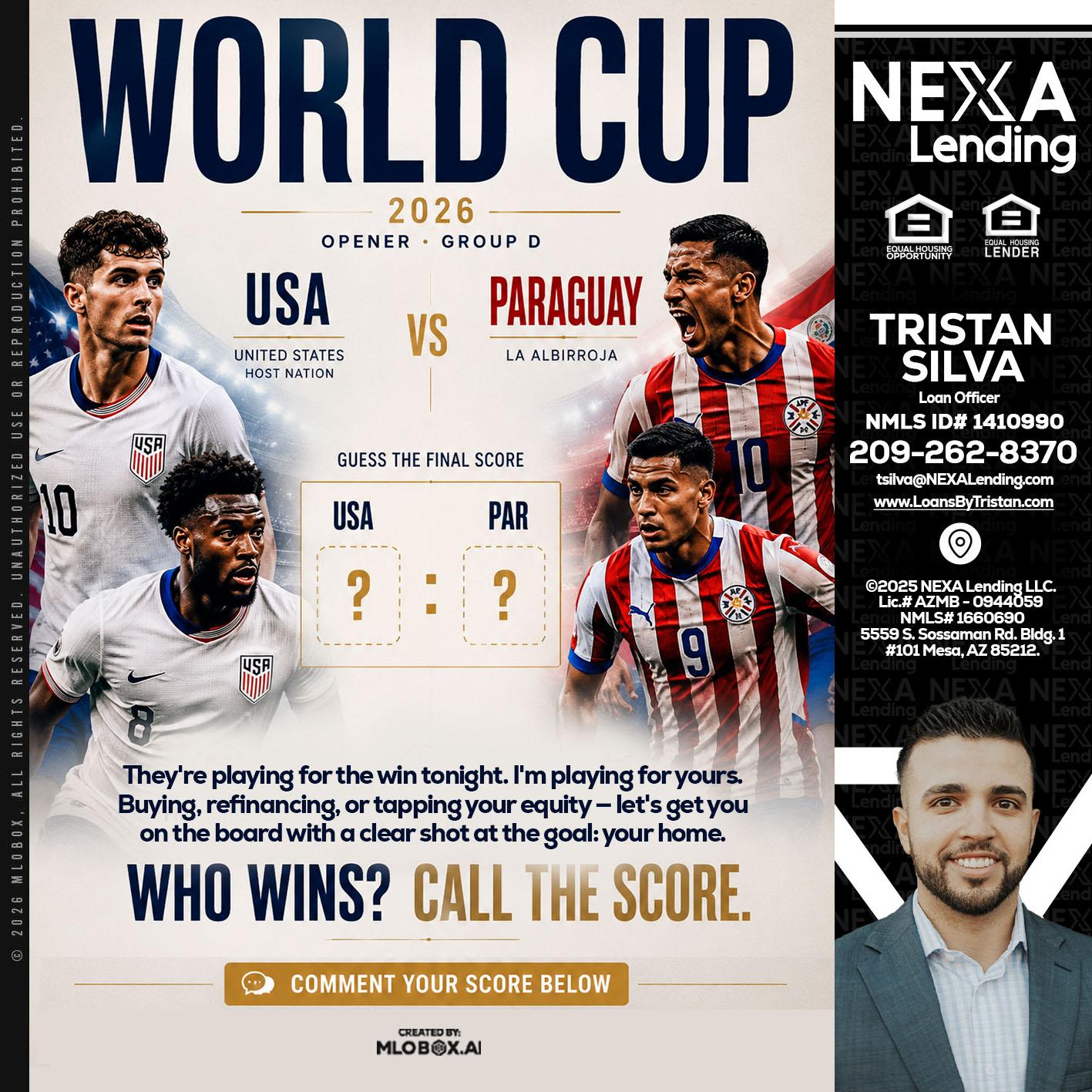 WORLD CUP 2026 - Tristan Silva -Loan Officer