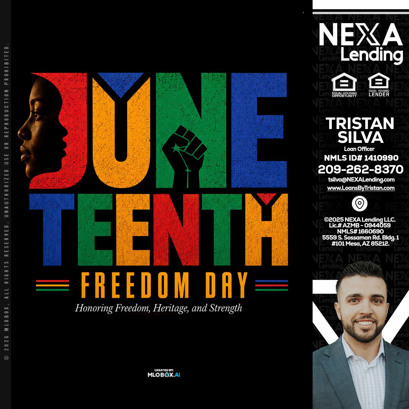 Juneteenth - Tristan Silva -Loan Officer
