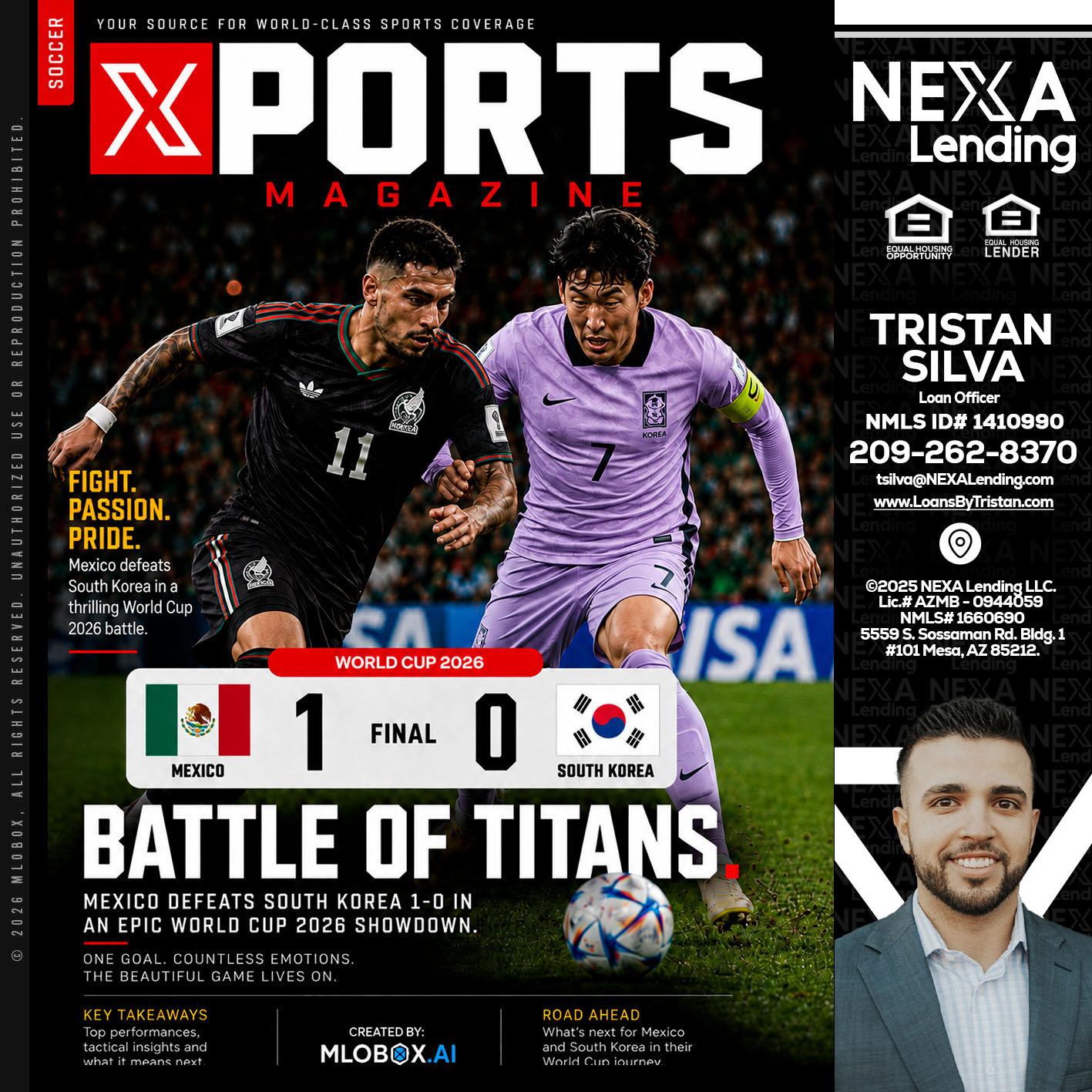 XPORTS MAGAZINE - Tristan Silva -Loan Officer