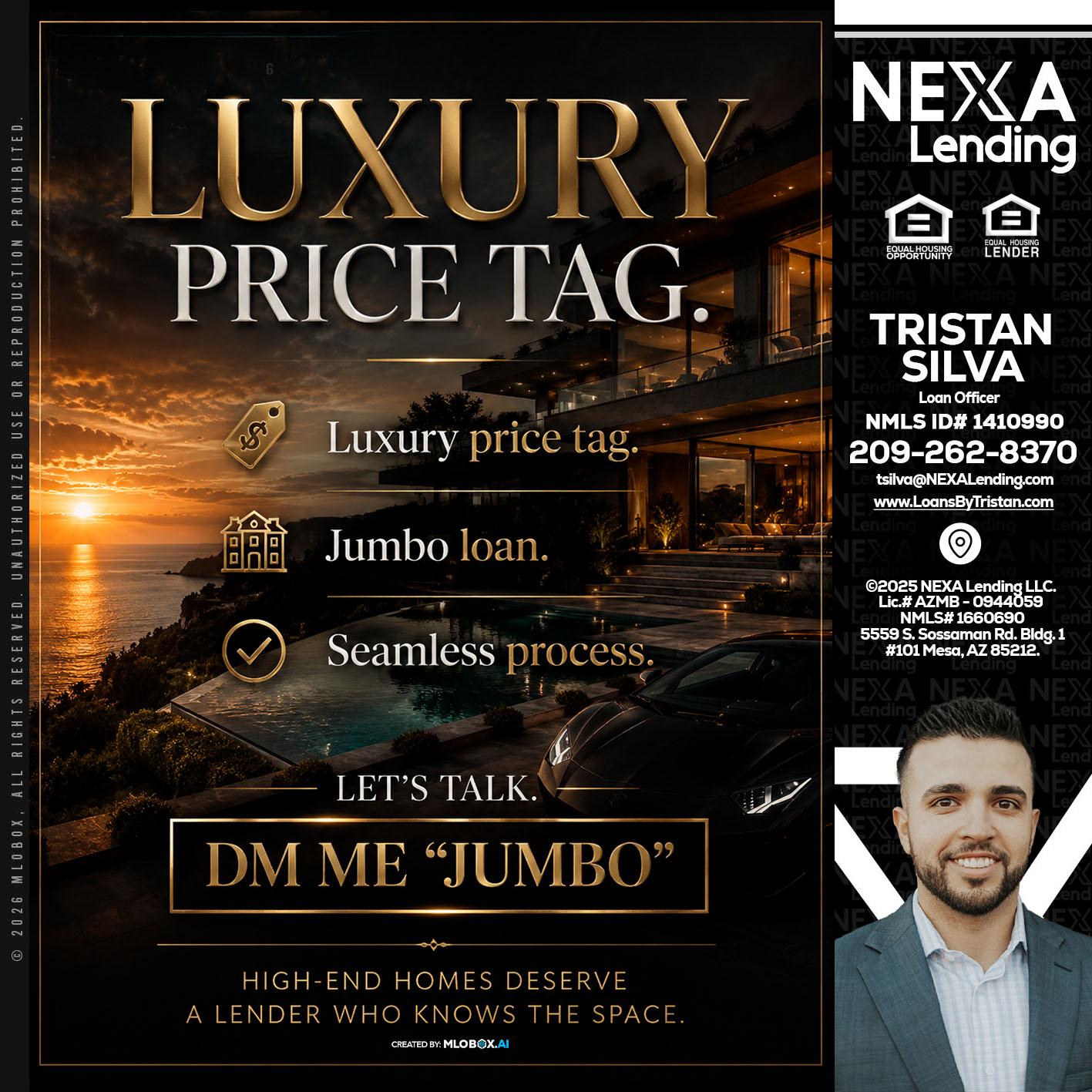 LUXURY PRICE - Tristan Silva -Loan Officer