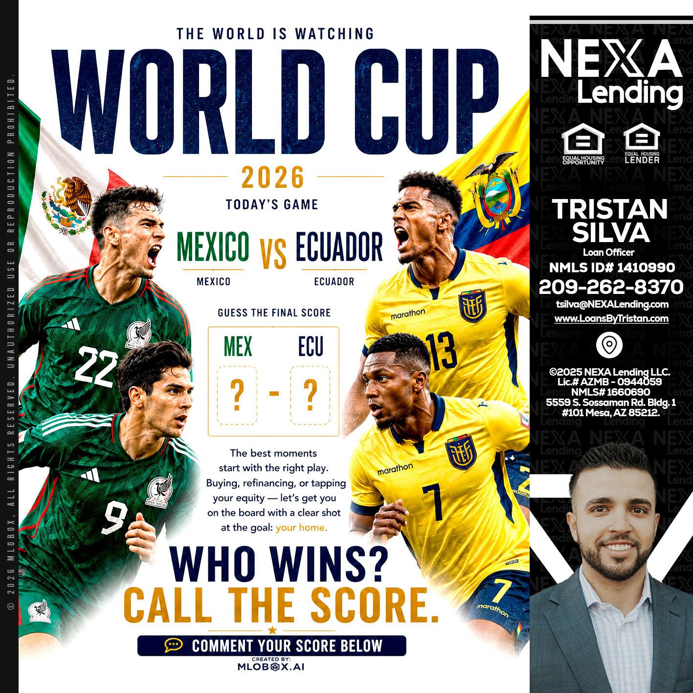 WORLD CUP 2026 - Tristan Silva -Loan Officer