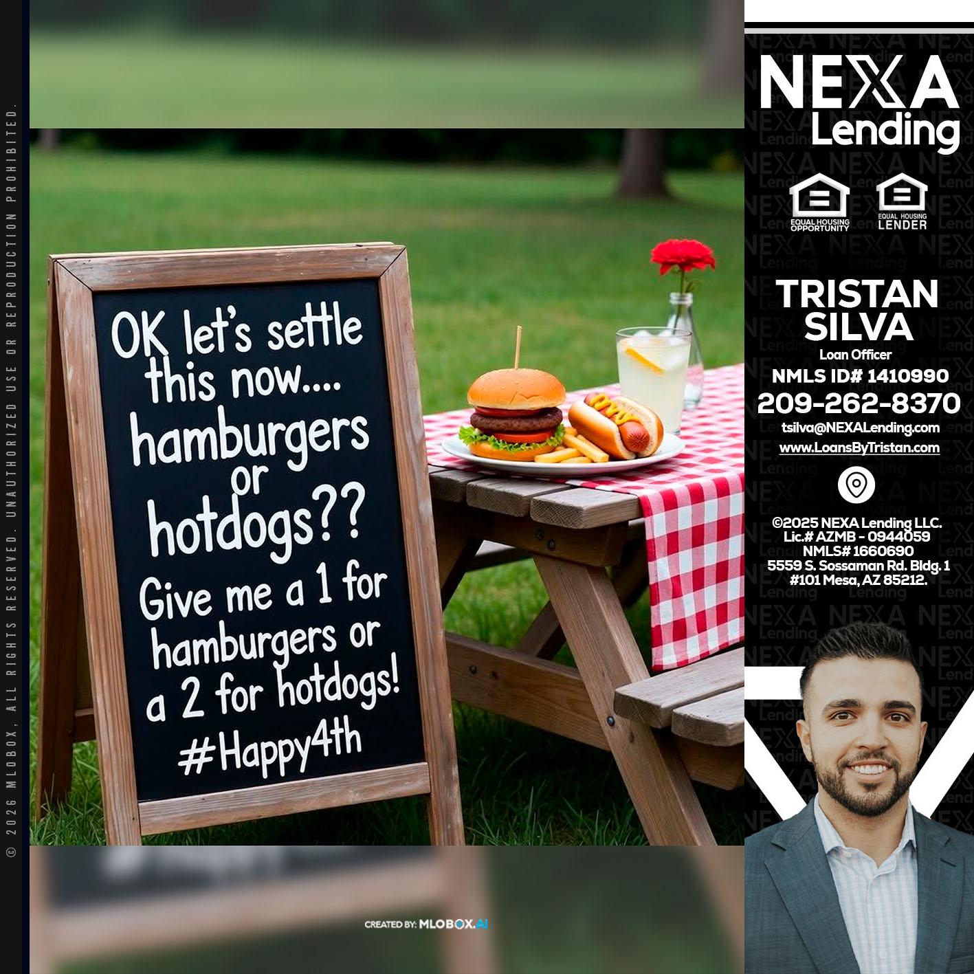 let settle this - Tristan Silva -Loan Officer