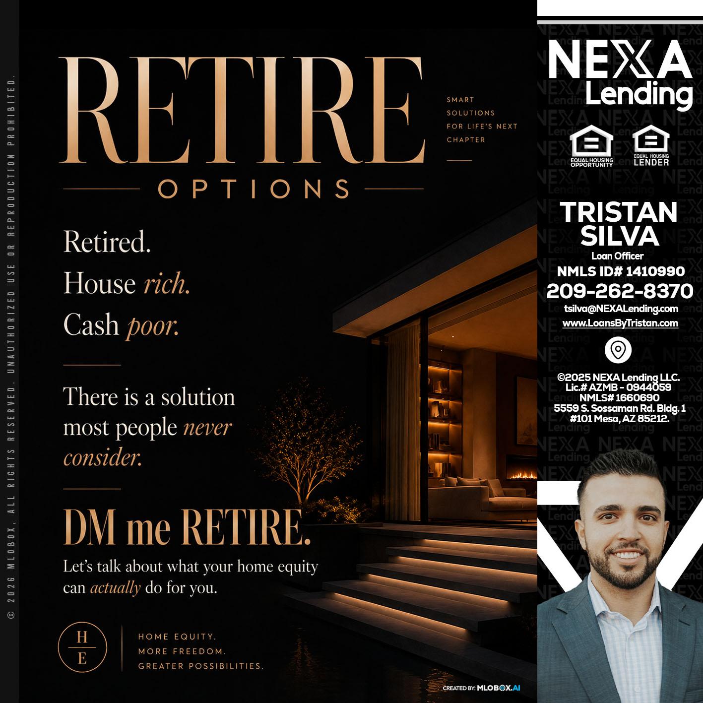 RETIRE LOANS - Tristan Silva -Loan Officer