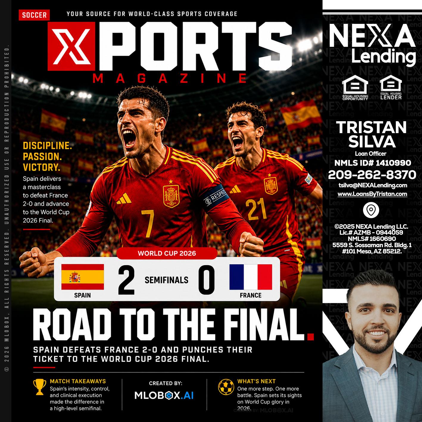 XPORTS WORLD CUP 2026 - Tristan Silva -Loan Officer