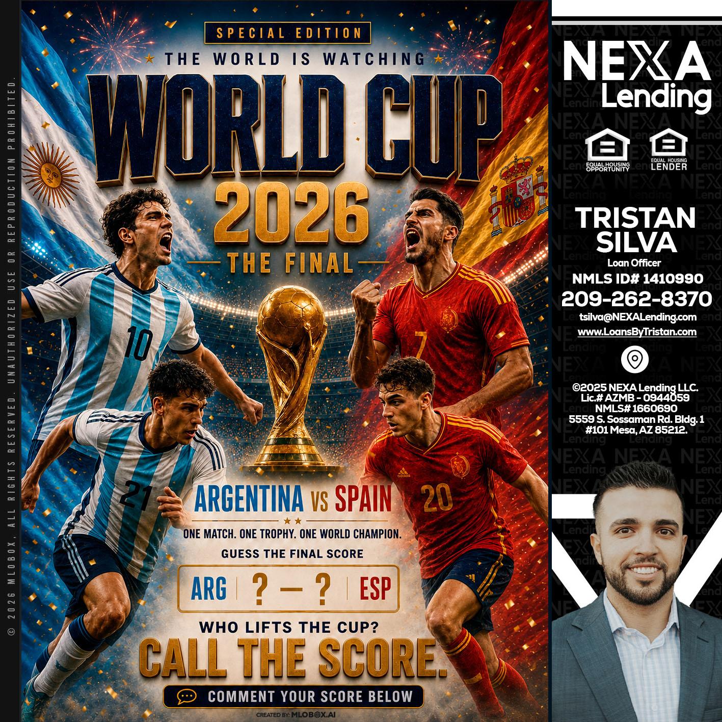 World Cup 2026 finals - Tristan Silva -Loan Officer