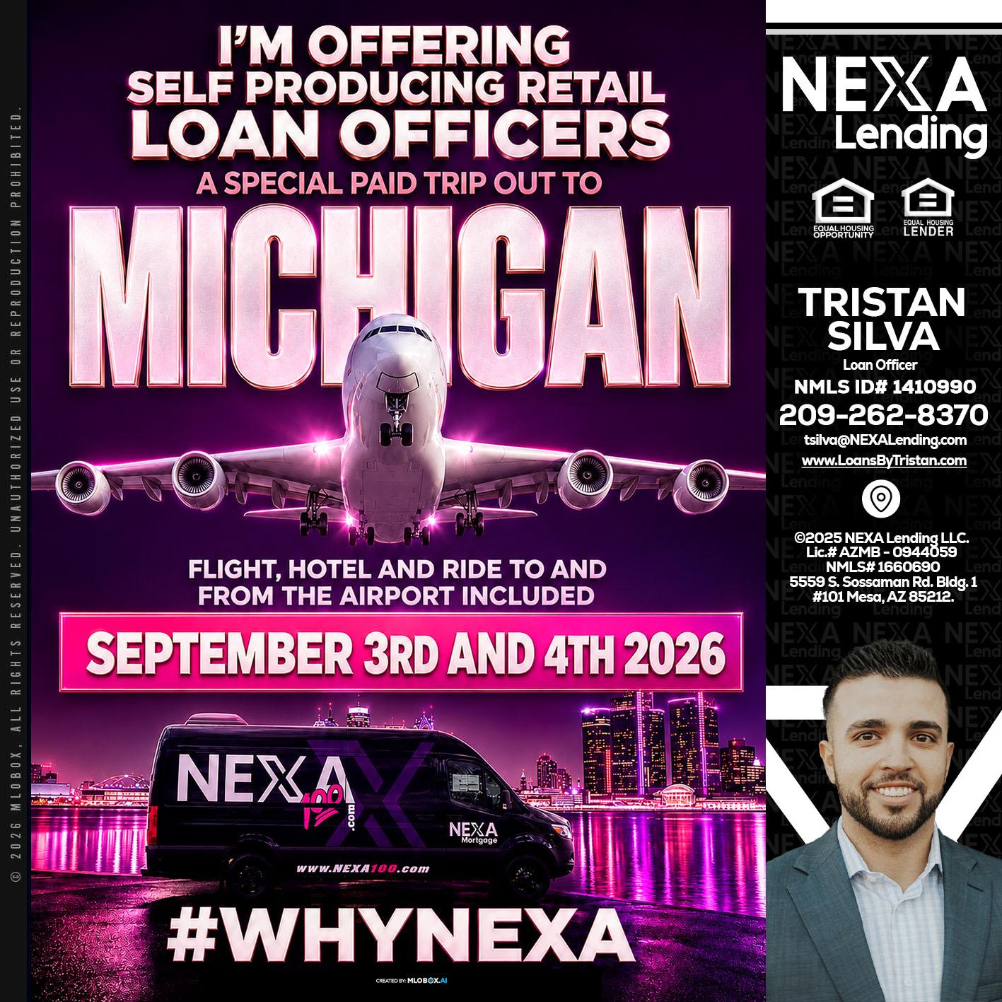 MICHIGAN TRIP - Tristan Silva -Loan Officer