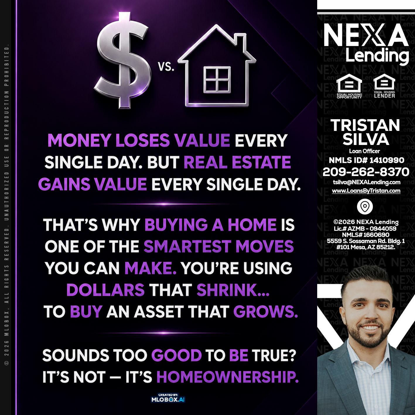 MONEY LOSES - Tristan Silva -Loan Officer