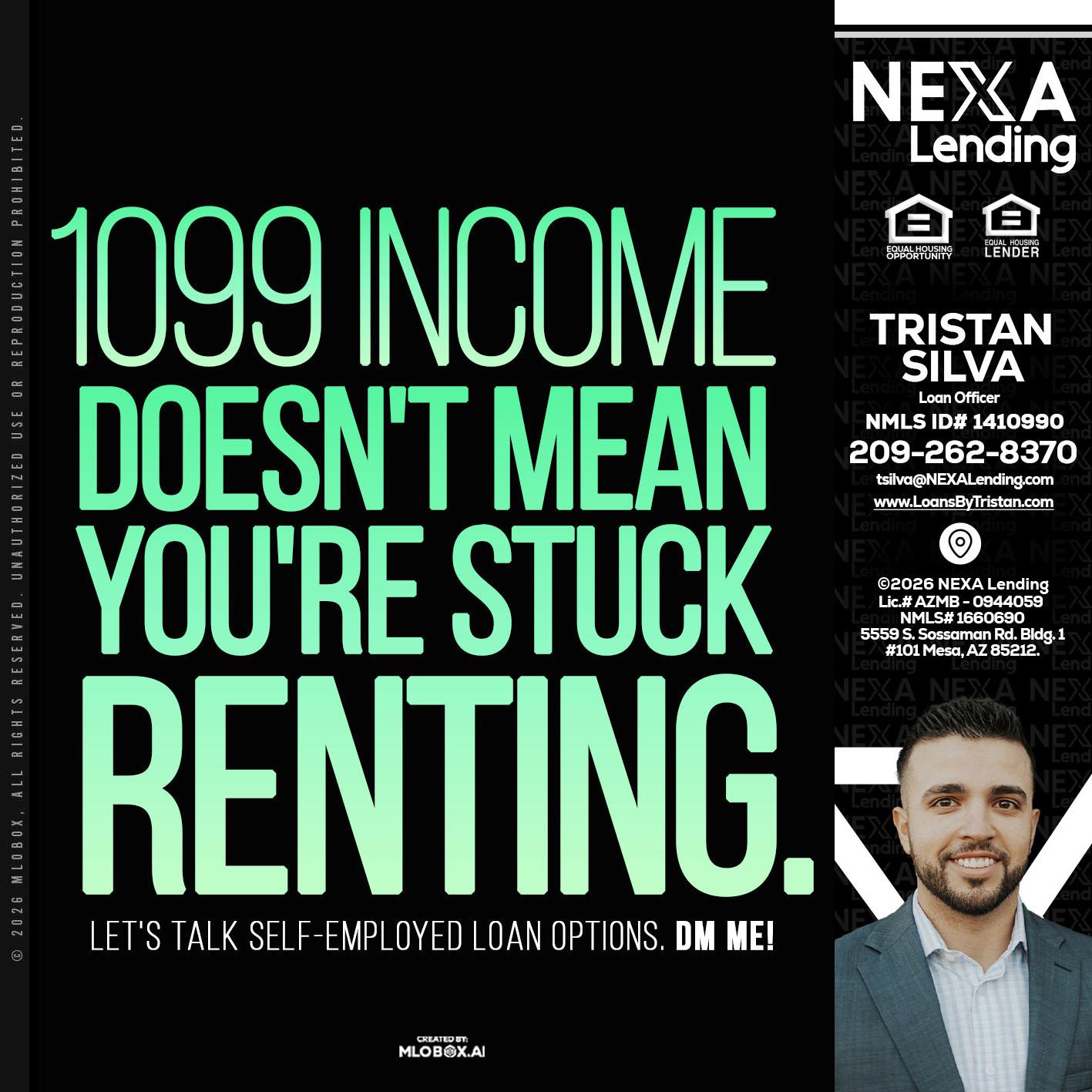 1099 income - Tristan Silva -Loan Officer