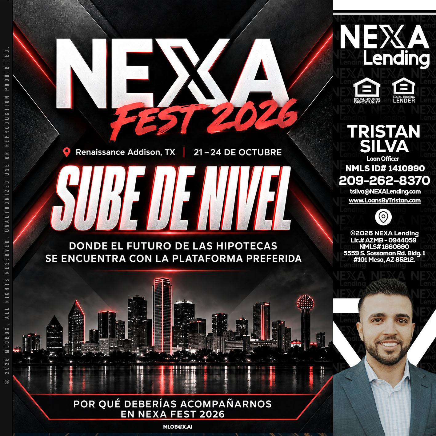 NEXA fest 2026 - Tristan Silva -Loan Officer