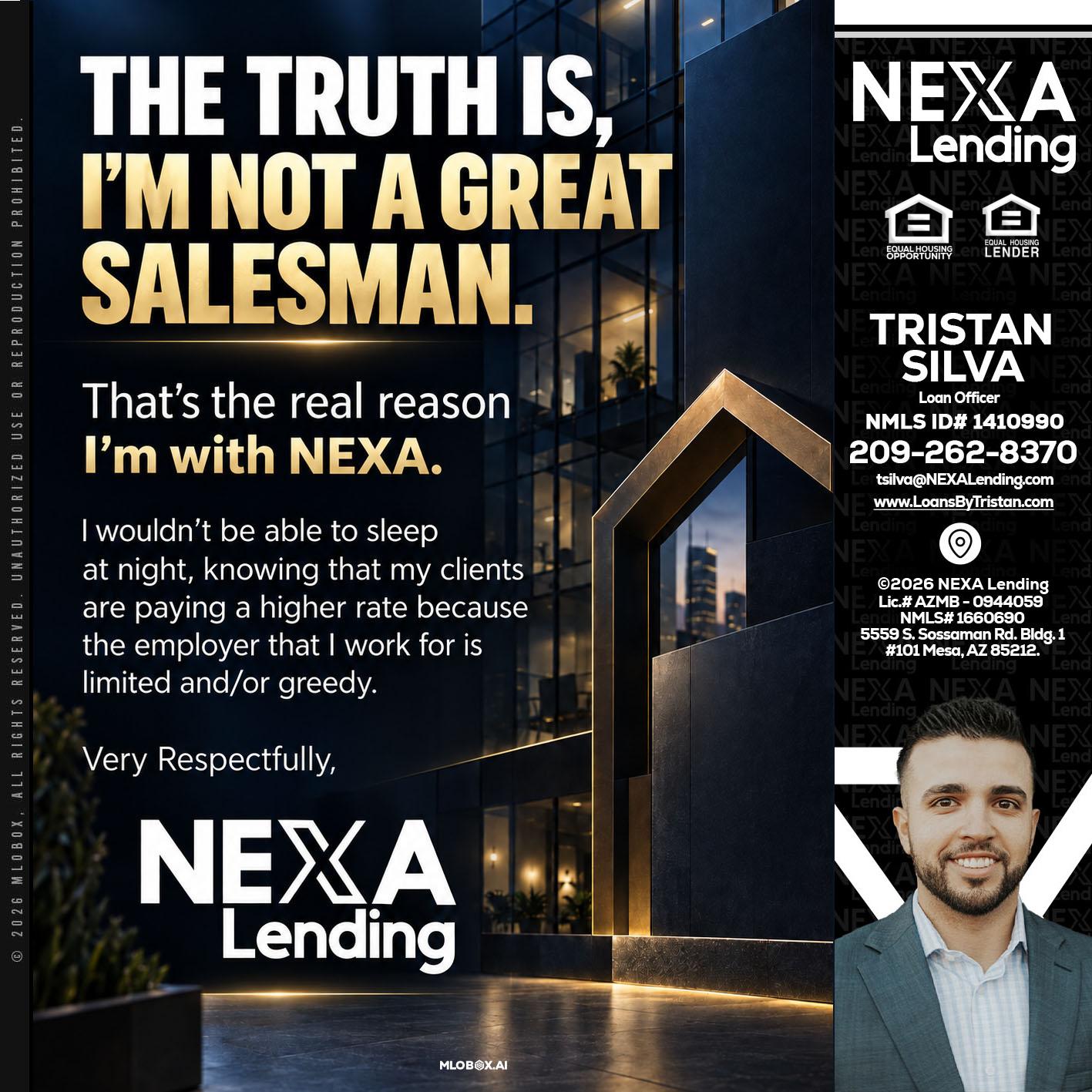 THE TRUTH IS - Tristan Silva -Loan Officer